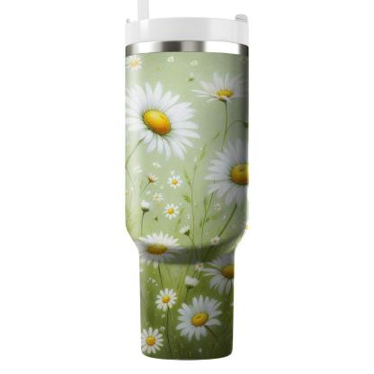 Rustic Field Of Daisies  Tumbler Cups