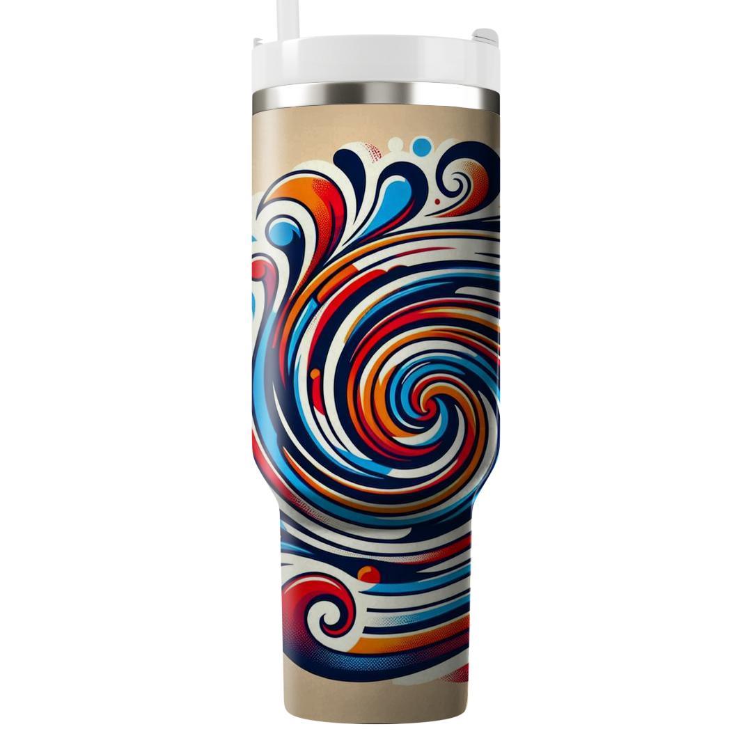 Radiant Color Spiral  Travel Tumblers