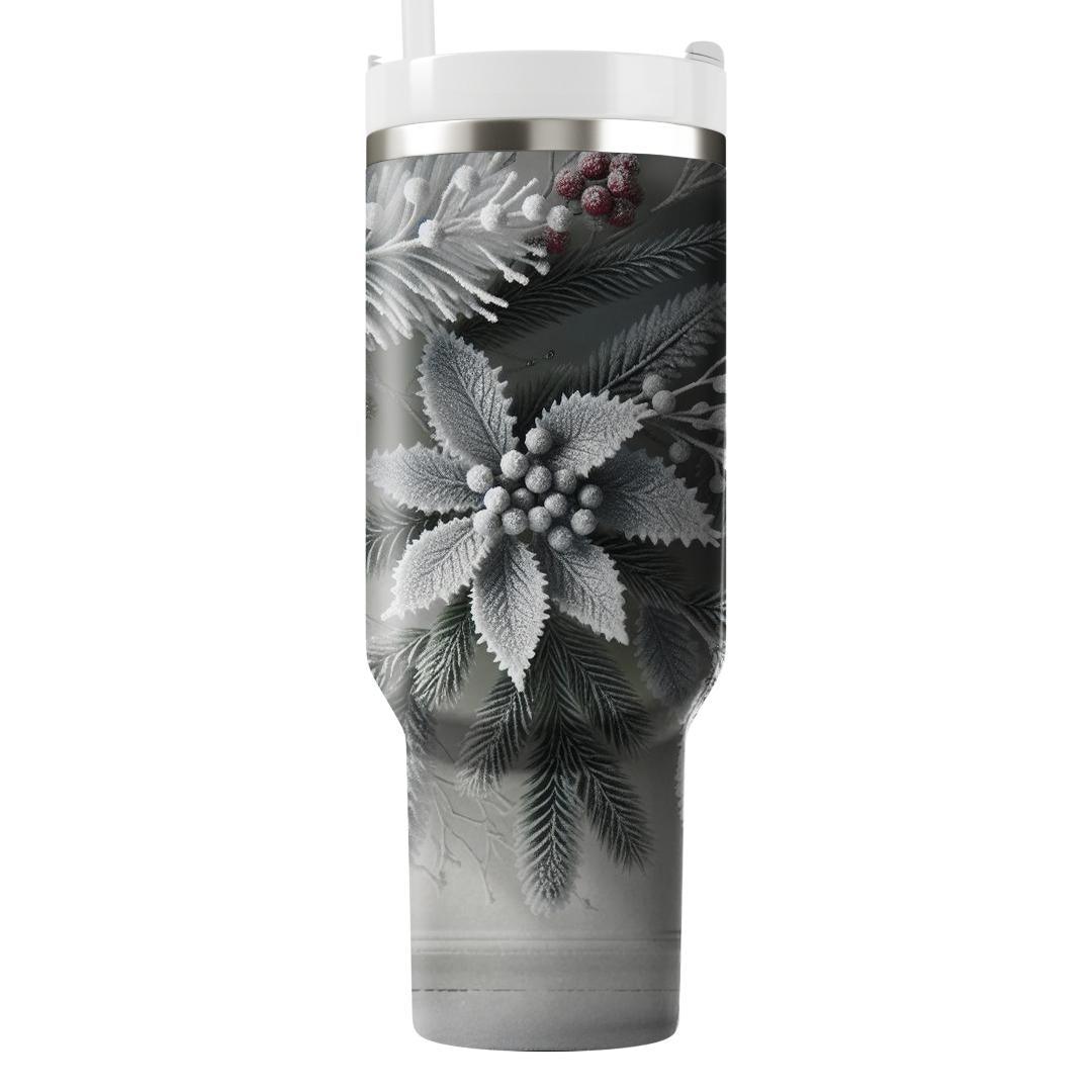 Frosted Evergreen Elegance  Tumbler Cups