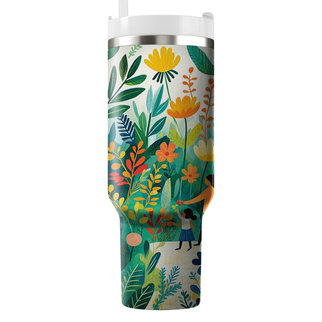 The Garden Of Love: A Mother’s Heart Nurturing Growth Tumblers With Lids