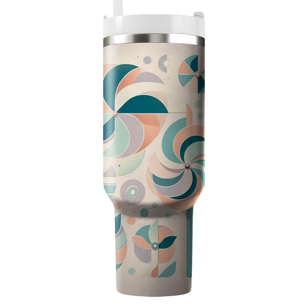 Pastel Pinwheel  Tumbler Cups