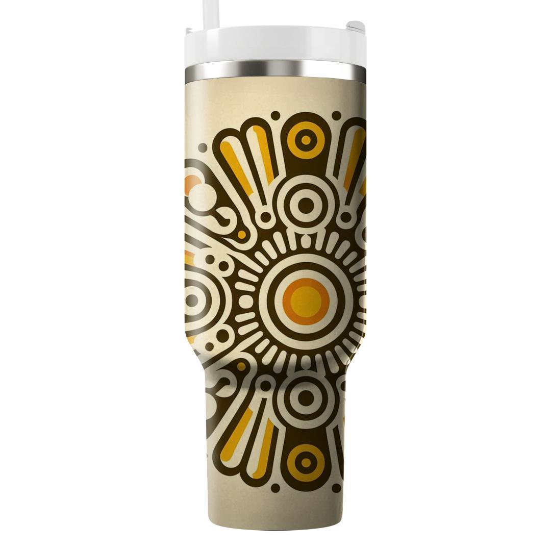 Sunburst Hippie Harmony  Unique Tumblers