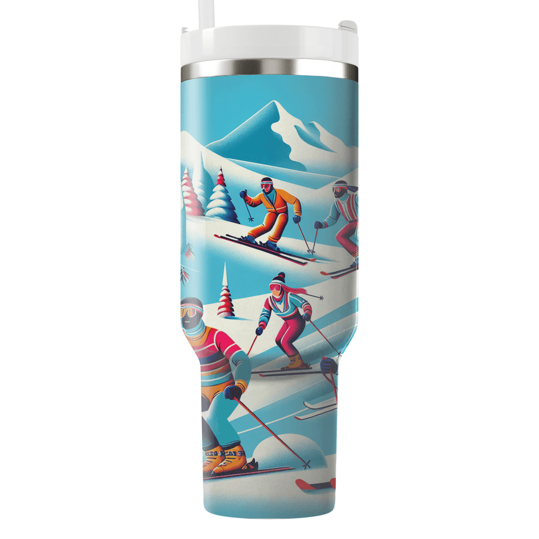 Retro Ski Adventure  Tumbler Cups