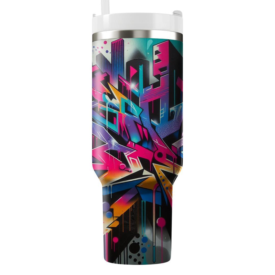 Retro Street Art  Personalized Tumblers