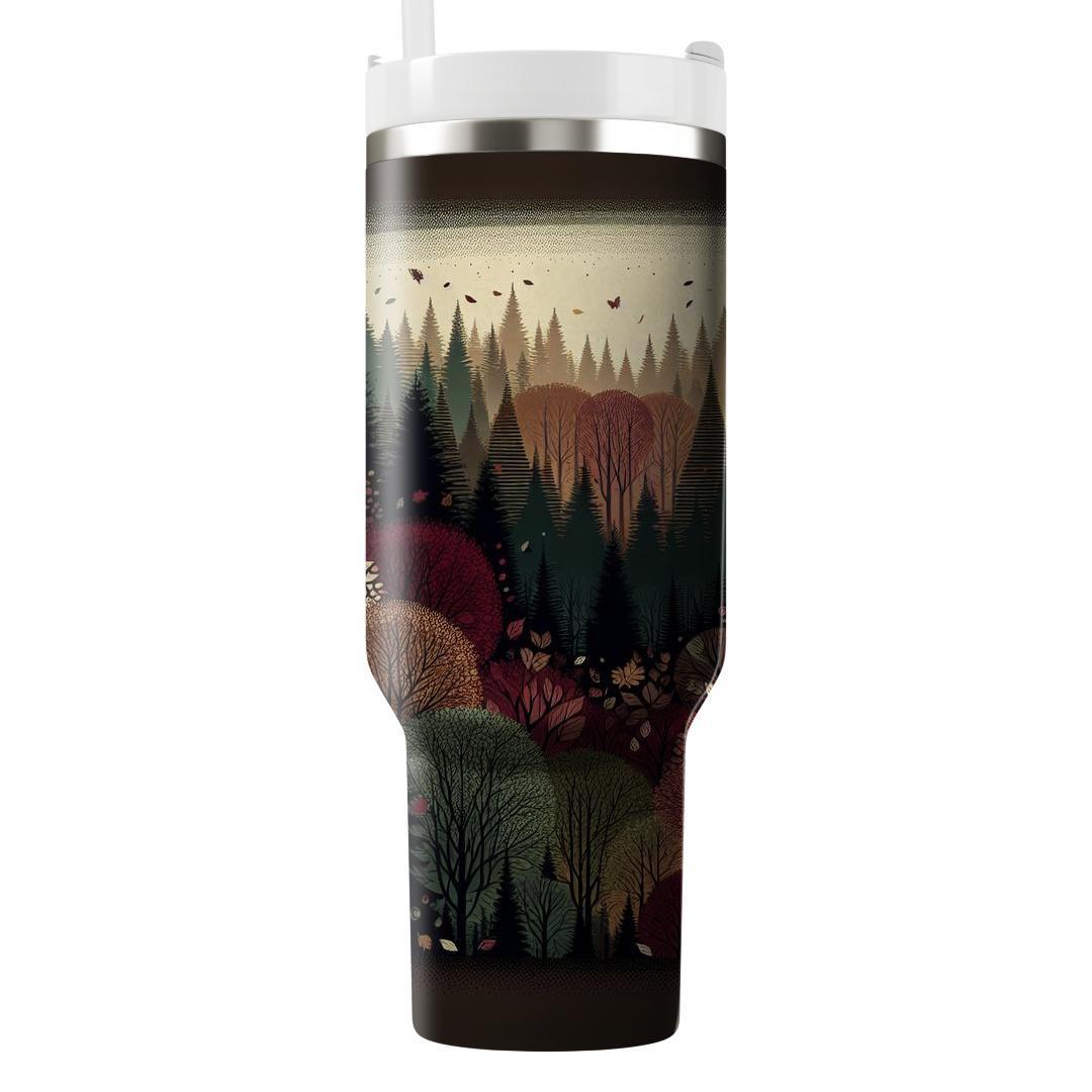 Mystic Autumn Woods  Travel Tumblers