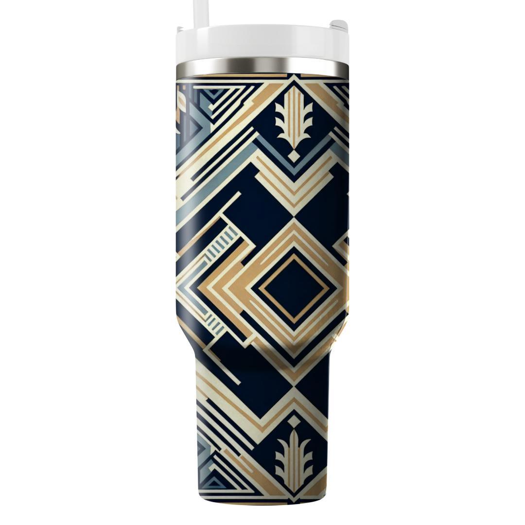 Art Deco Chevron Delight  Tumblers With Lids