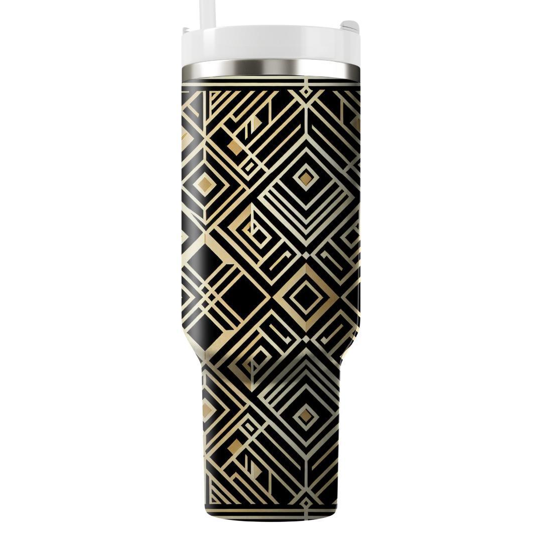 Art Deco Diamond Grid  Custom Tumblers