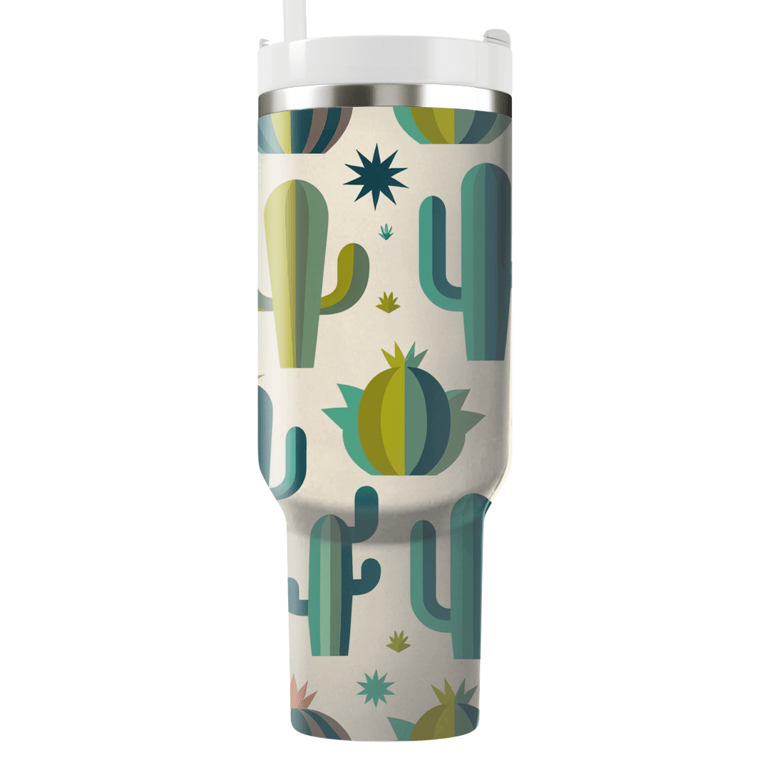 Modern Cactus Pattern  Insulated Tumblers