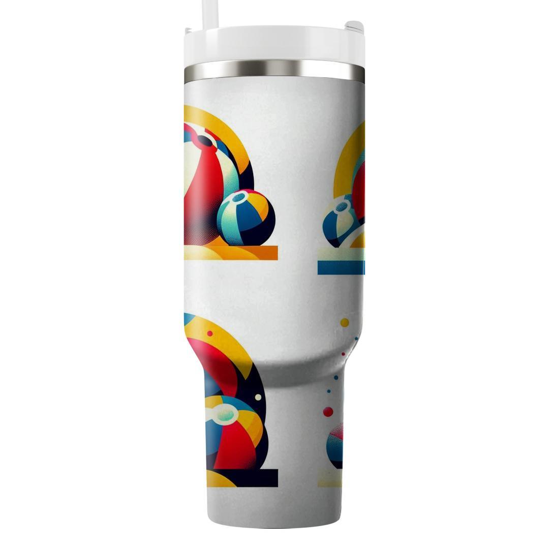 Lively Beach Balls  Tumblers With Lids