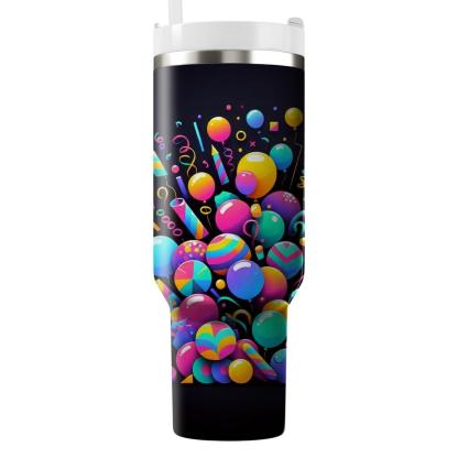 Party Time Neon  Personalized Tumblers
