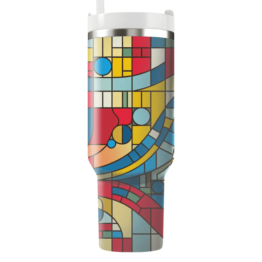 Mosaic Tile Colorburst  Custom Tumblers
