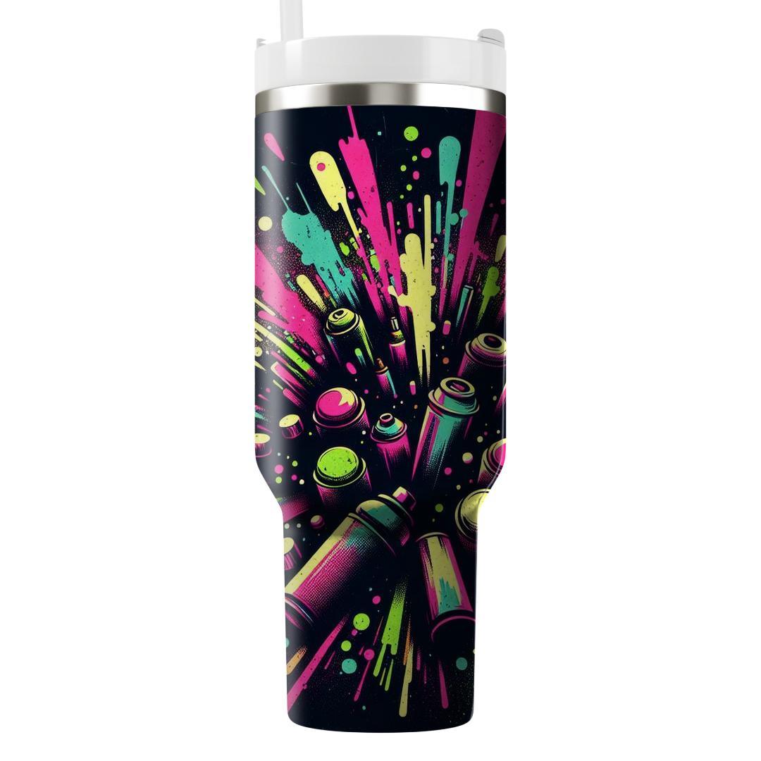 Funky Neon Grunge  Unique Tumblers