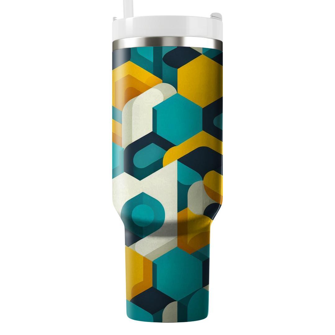 Dynamic Hexagon Waves  Insulated Tumblers