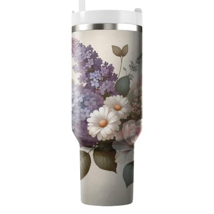 Dreamy Floral Whispers  Insulated Tumblers