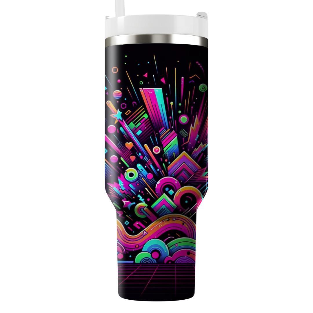 Electric Neon Burst  Insulated Tumblers