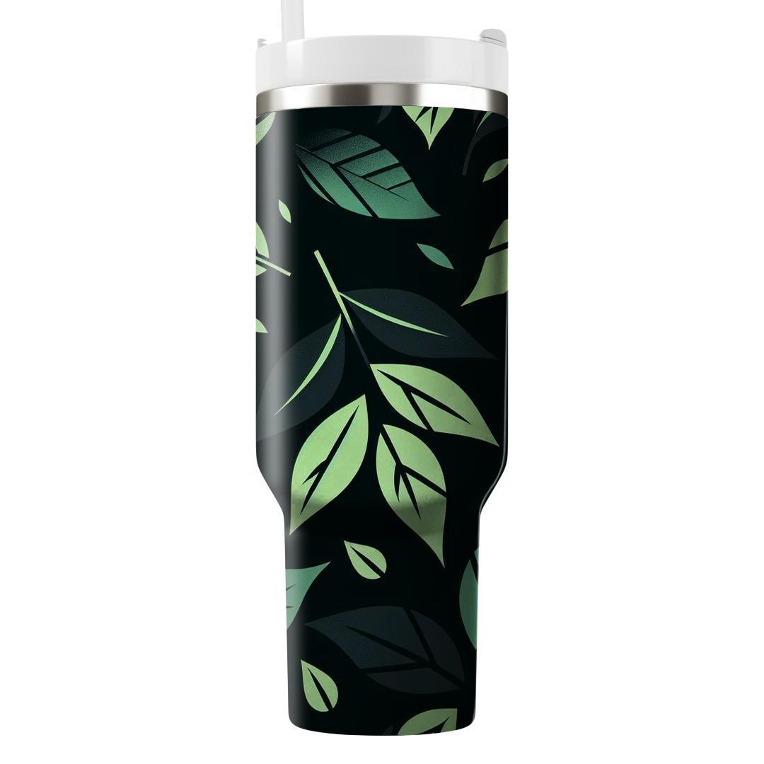 Jungle Leaf Silhouette  Tumblers For Gifts