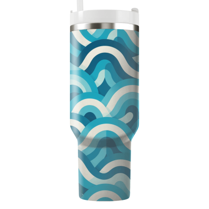 Gradient Wave Pattern  Insulated Tumblers