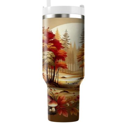 Autumn Woodland Scene  Tumbler Cups