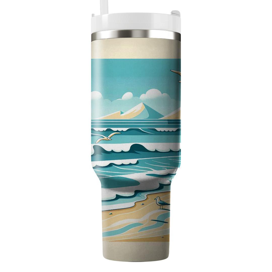 Summer Sandy Shores  Travel Tumblers