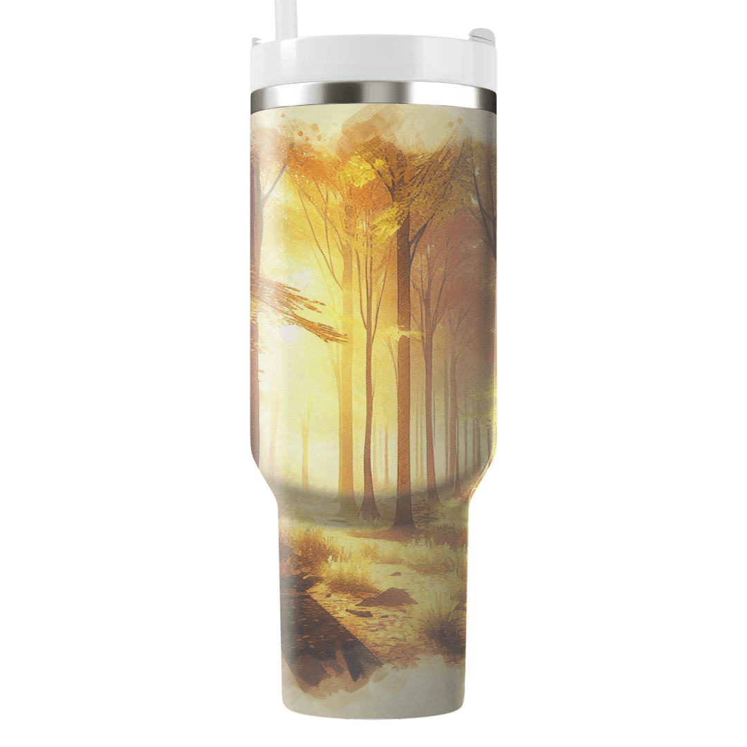 Golden Autumn Forest  Tumbler Cups