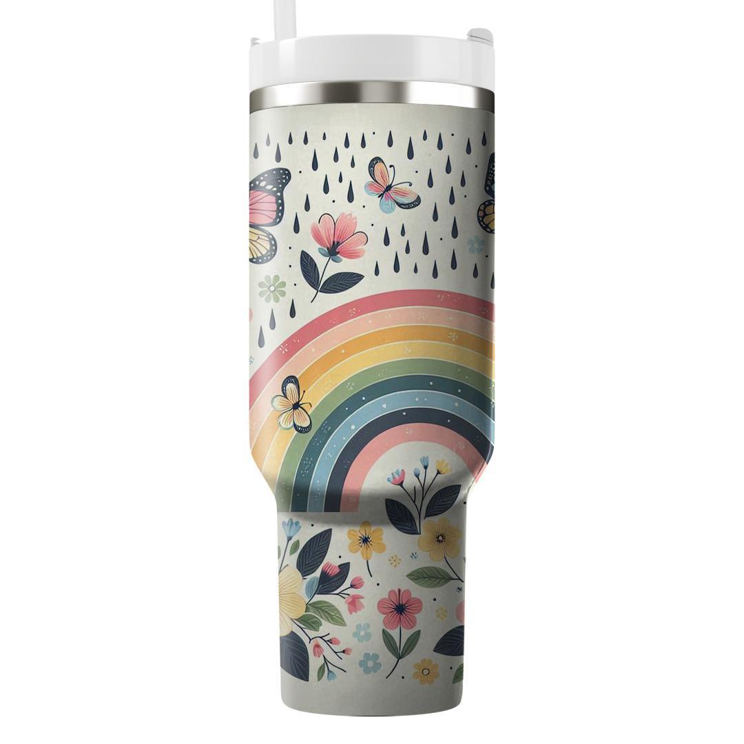 Springtime Rainbow  Tumbler Cups