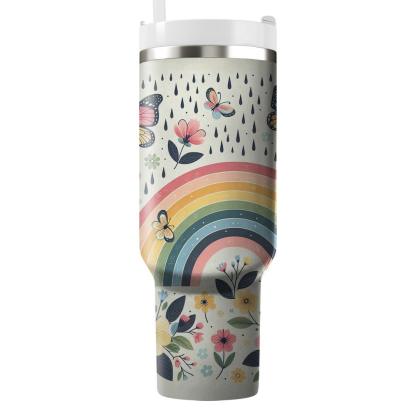 Springtime Rainbow  Tumbler Cups