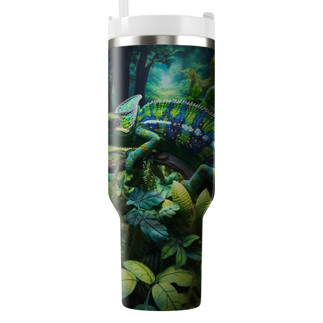 Exotic Chameleon Camouflage  Tumblers With Lids