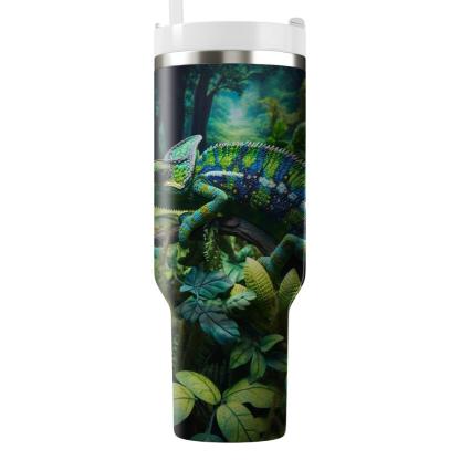Exotic Chameleon Camouflage  Tumblers With Lids