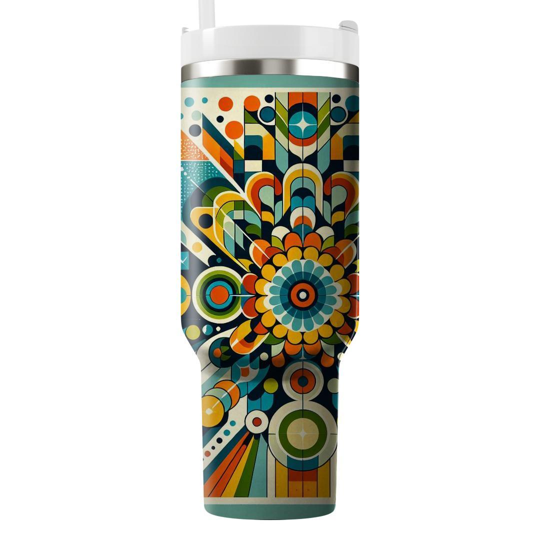 Funky 70s Pattern Party  Travel Tumblers