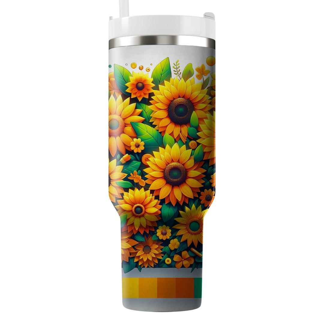 Radiant Sunflower Paradise  Unique Tumblers