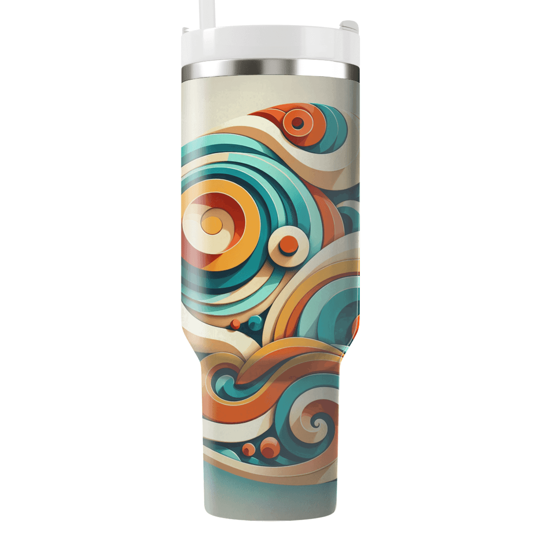 Dynamic Spiral Design  Custom Tumblers