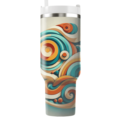 Dynamic Spiral Design  Custom Tumblers