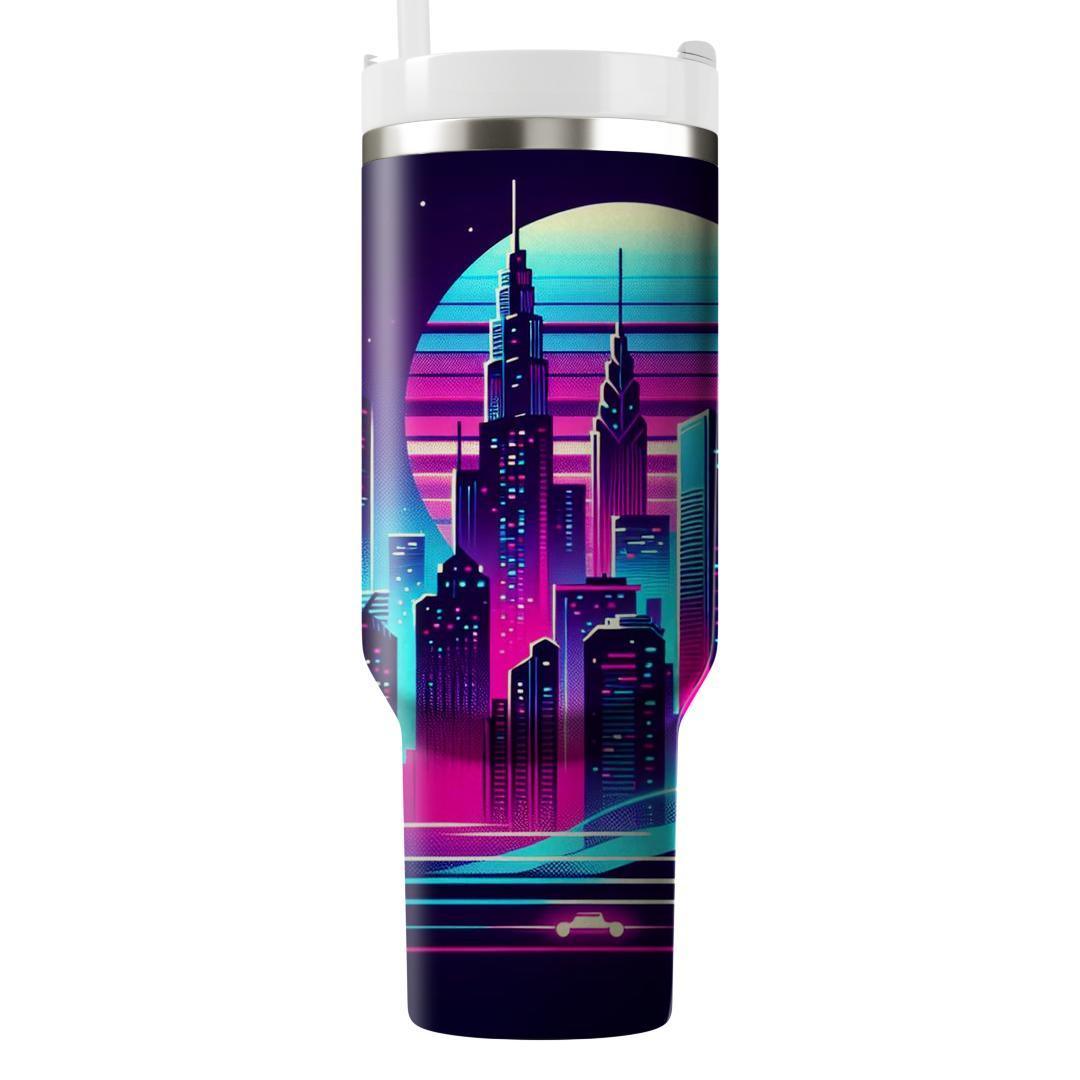 Retro Night Life  Personalized Tumblers
