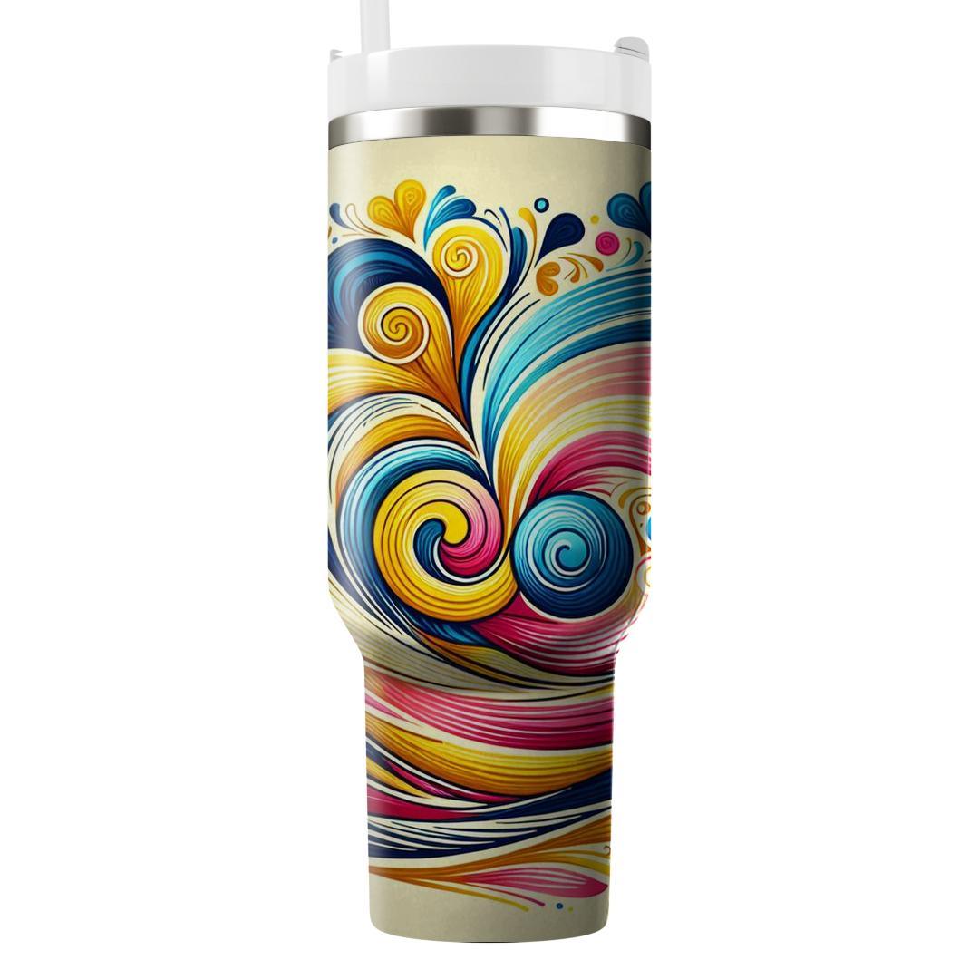 Waves Of Harmony - International Day Of Happiness  Tumblers With Lids