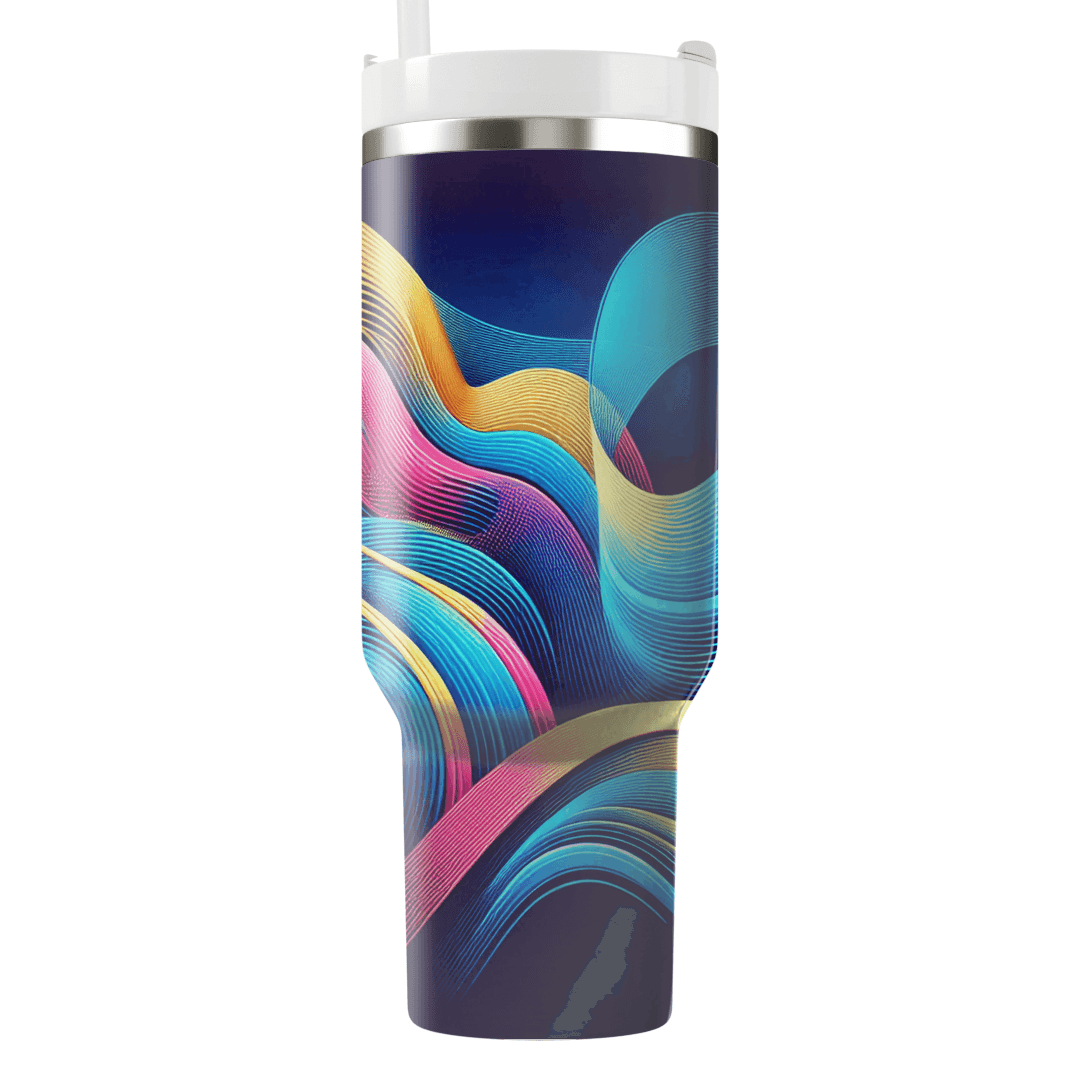 Electric Vintage Lines  Personalized Tumblers