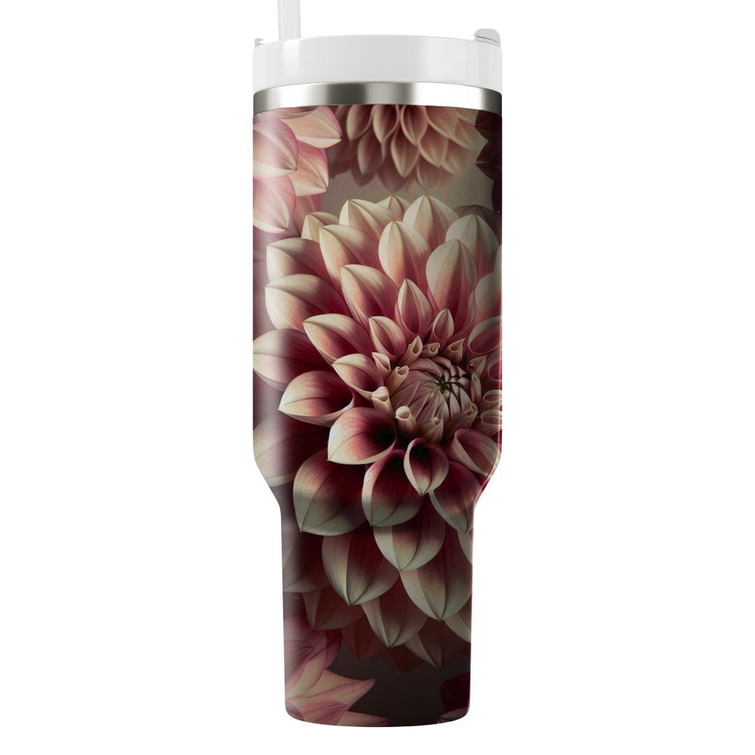 Blush Dahlia Reverie  Tumbler Cups