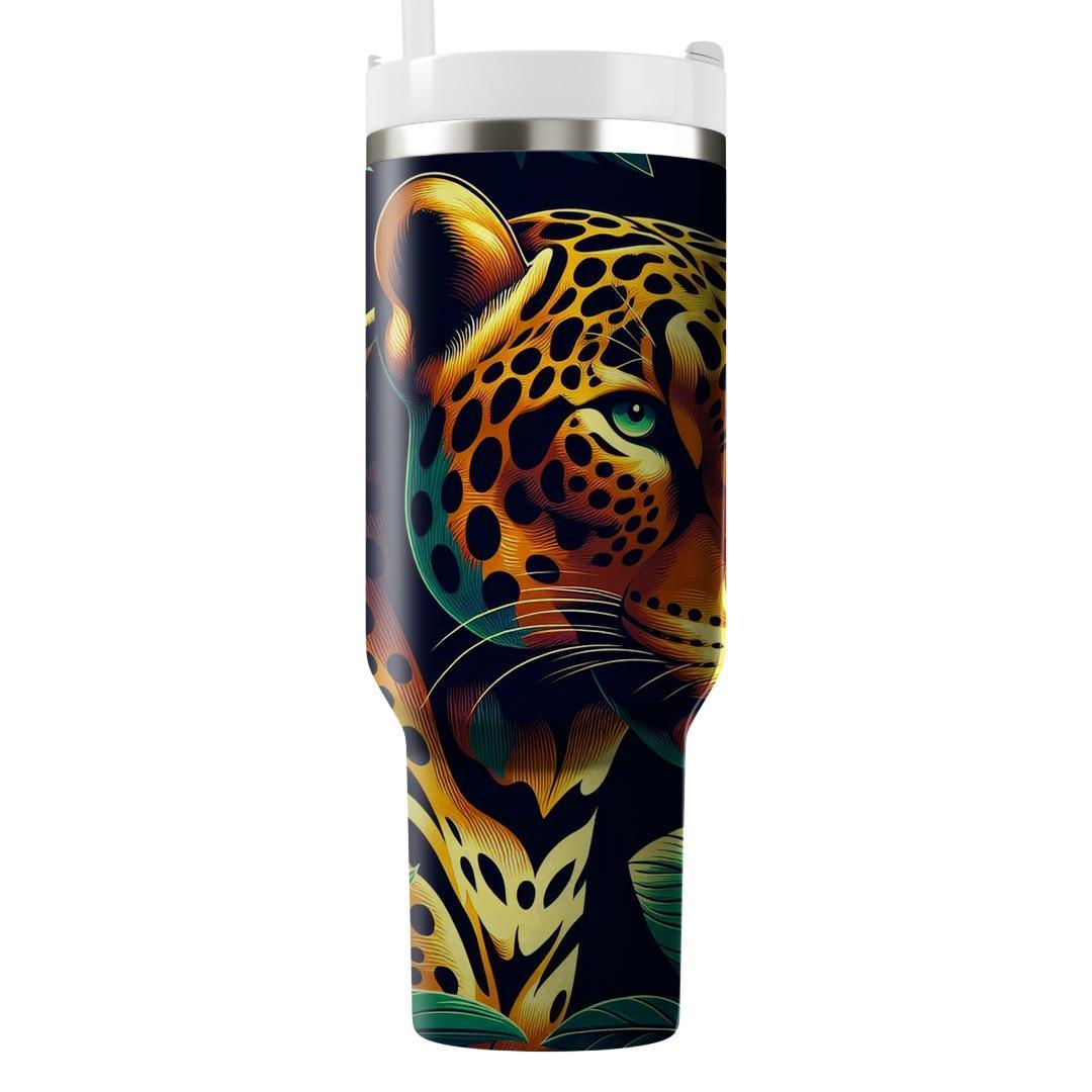 Fierce Jaguar Spirit  Tumblers With Lids
