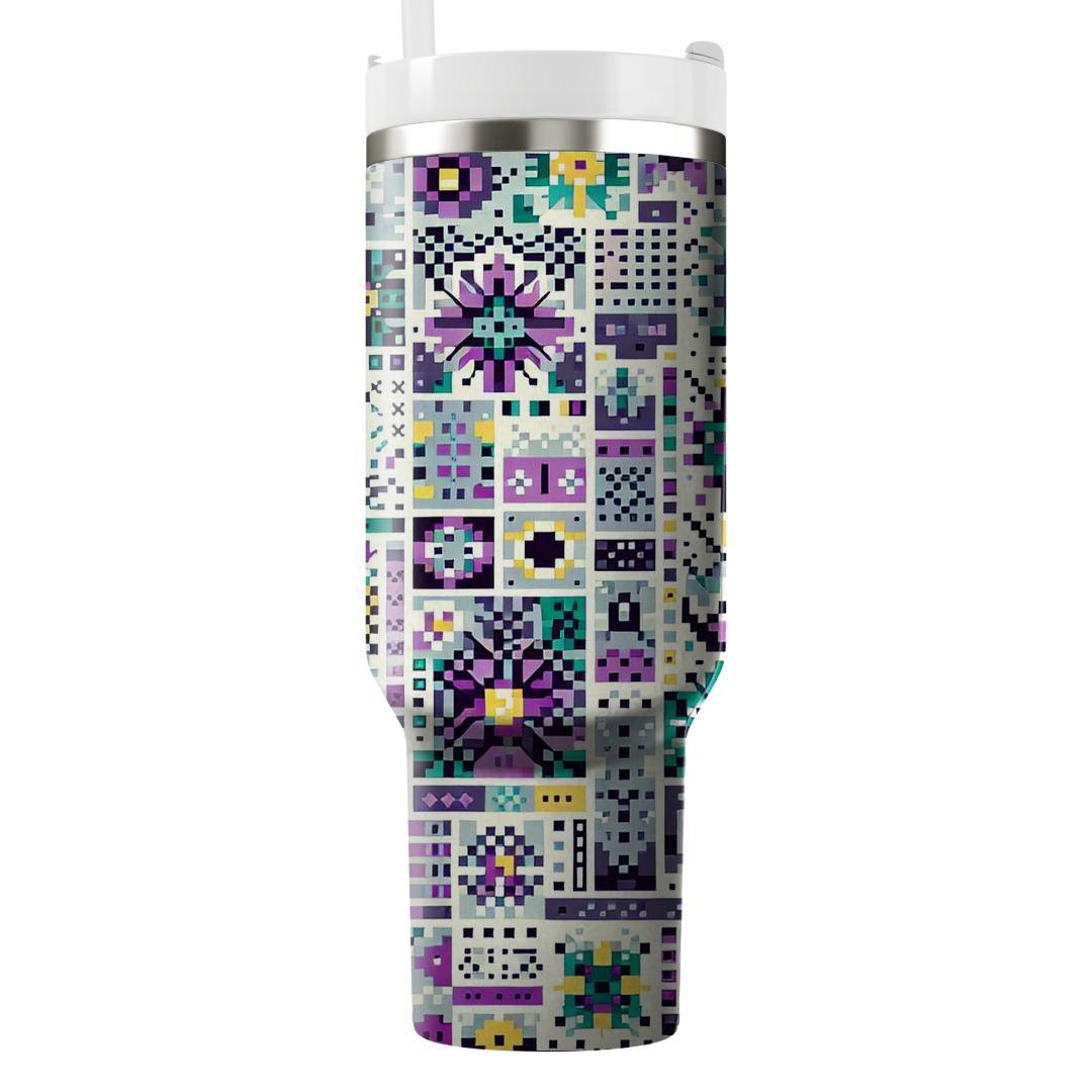 Digital Pixel Bloom  Tumblers For Gifts