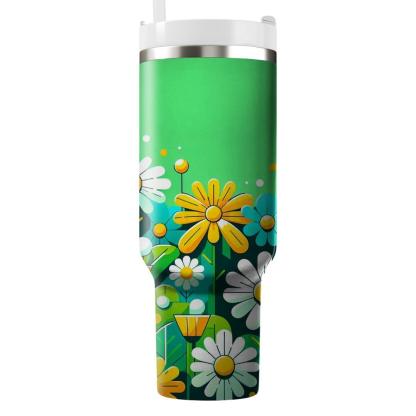 Delightful Daisy Patch  Insulated Tumblers