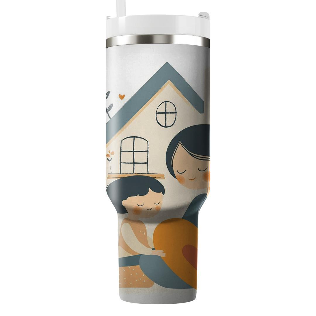 The Heartbeat Of Home: A Mother’s Love As Your Anchor Tumblers With Lids