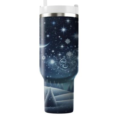 Midnight Winter Magic  Travel Tumblers