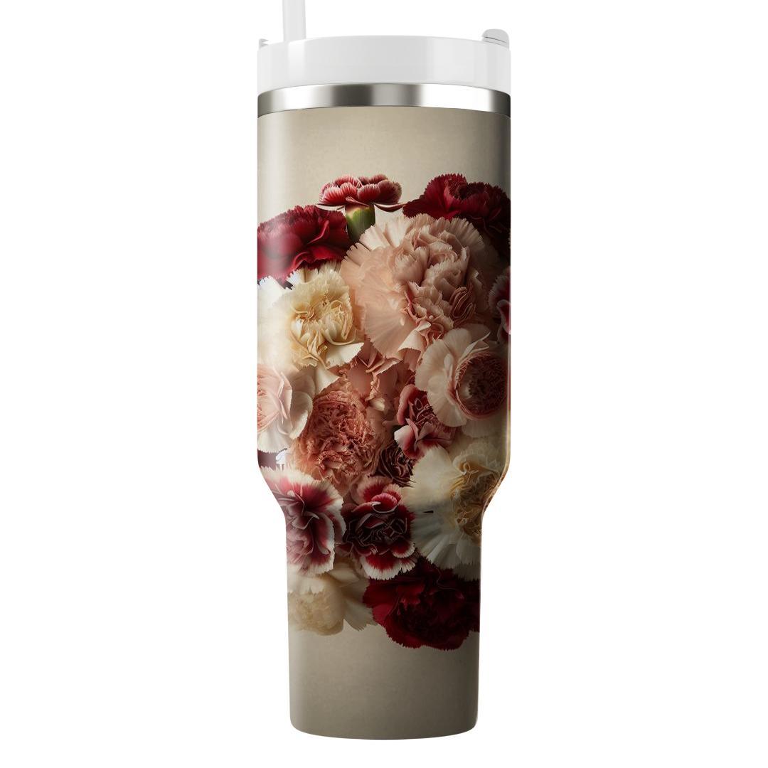 Classic Carnation Bouquet  Tumbler Cups