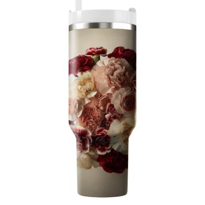 Classic Carnation Bouquet  Tumbler Cups