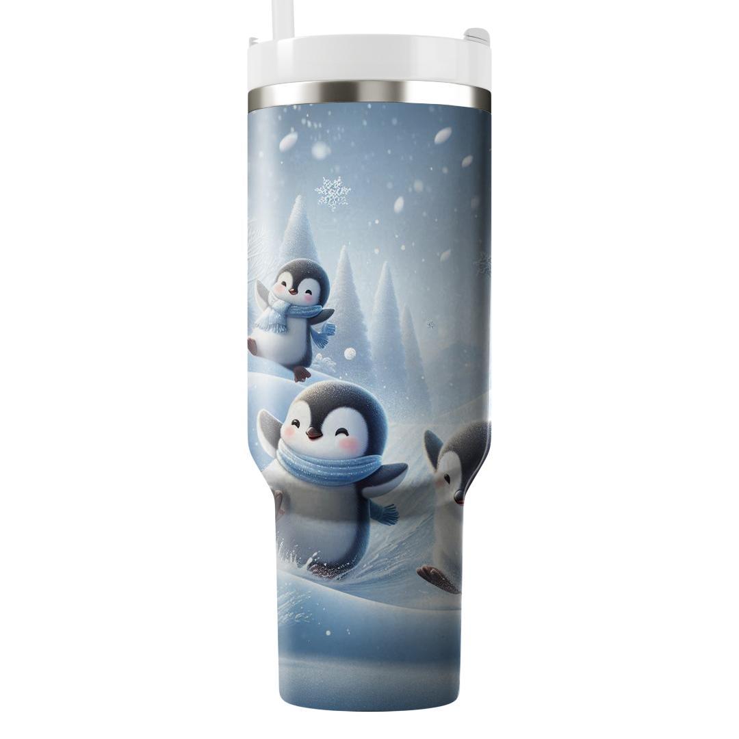 Playful Penguin Wonderland  Decorative Tumblers