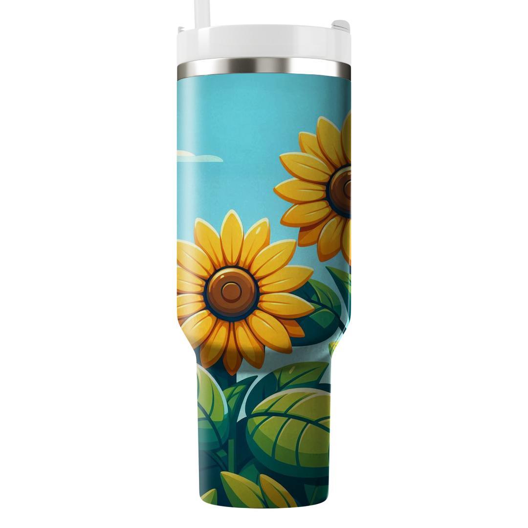 Sunlit Sunflower  Tumblers For Gifts