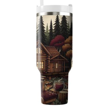 Cozy Autumn Retreat  Travel Tumblers