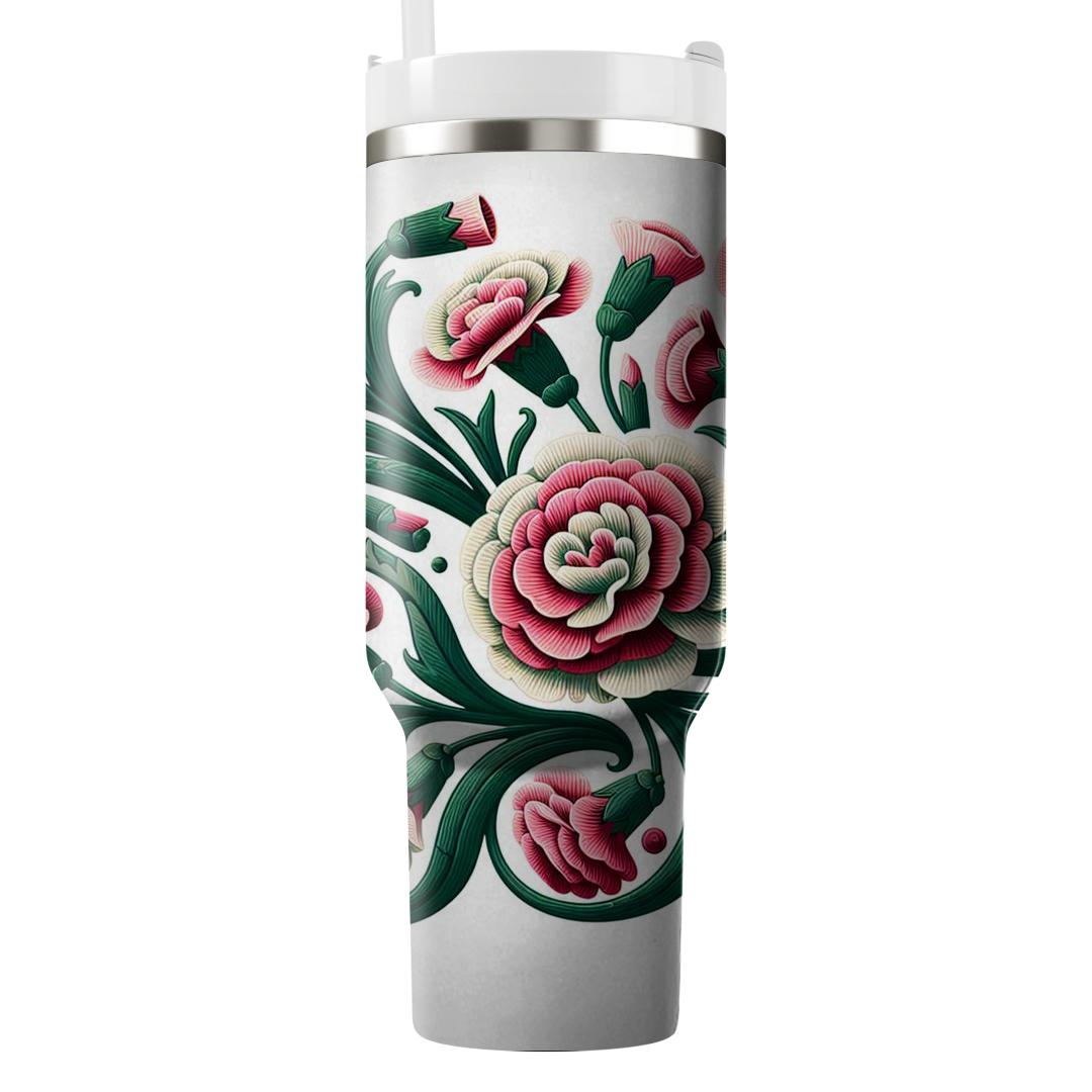 Carnation Carousel  Tumblers For Gifts