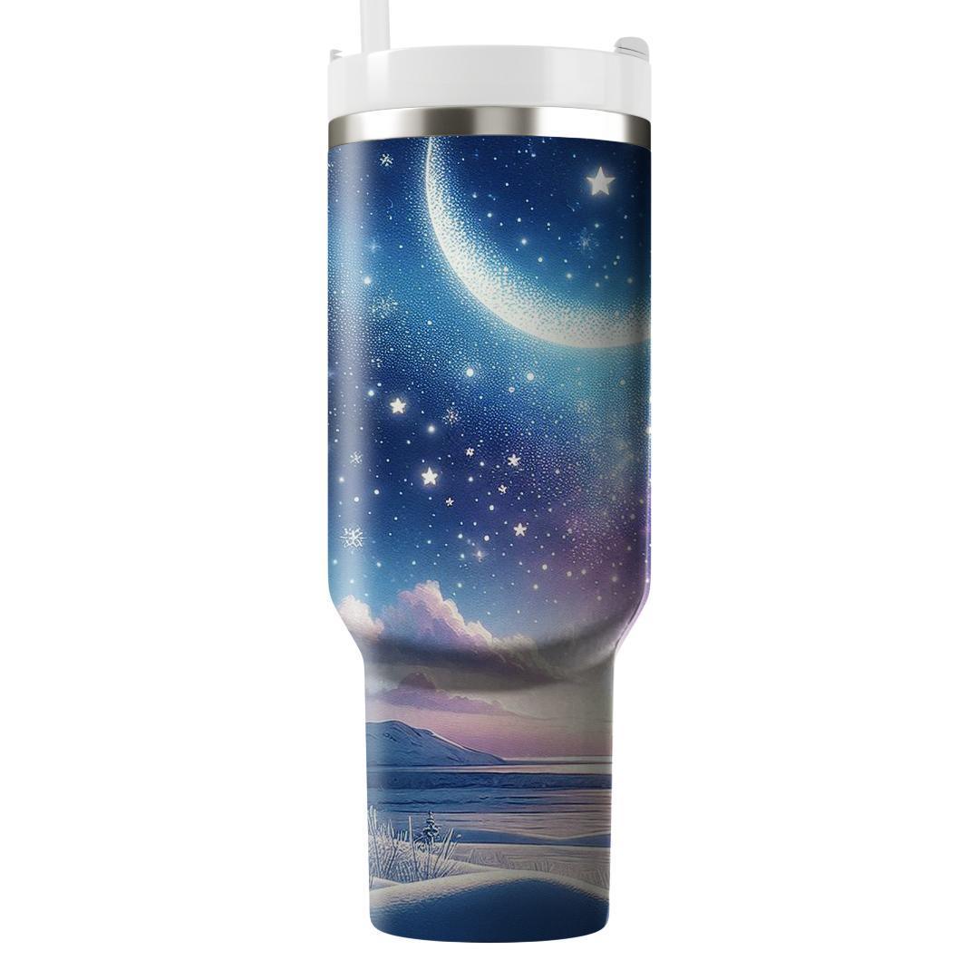 Winter Starry Night Escape  Tumbler Cups