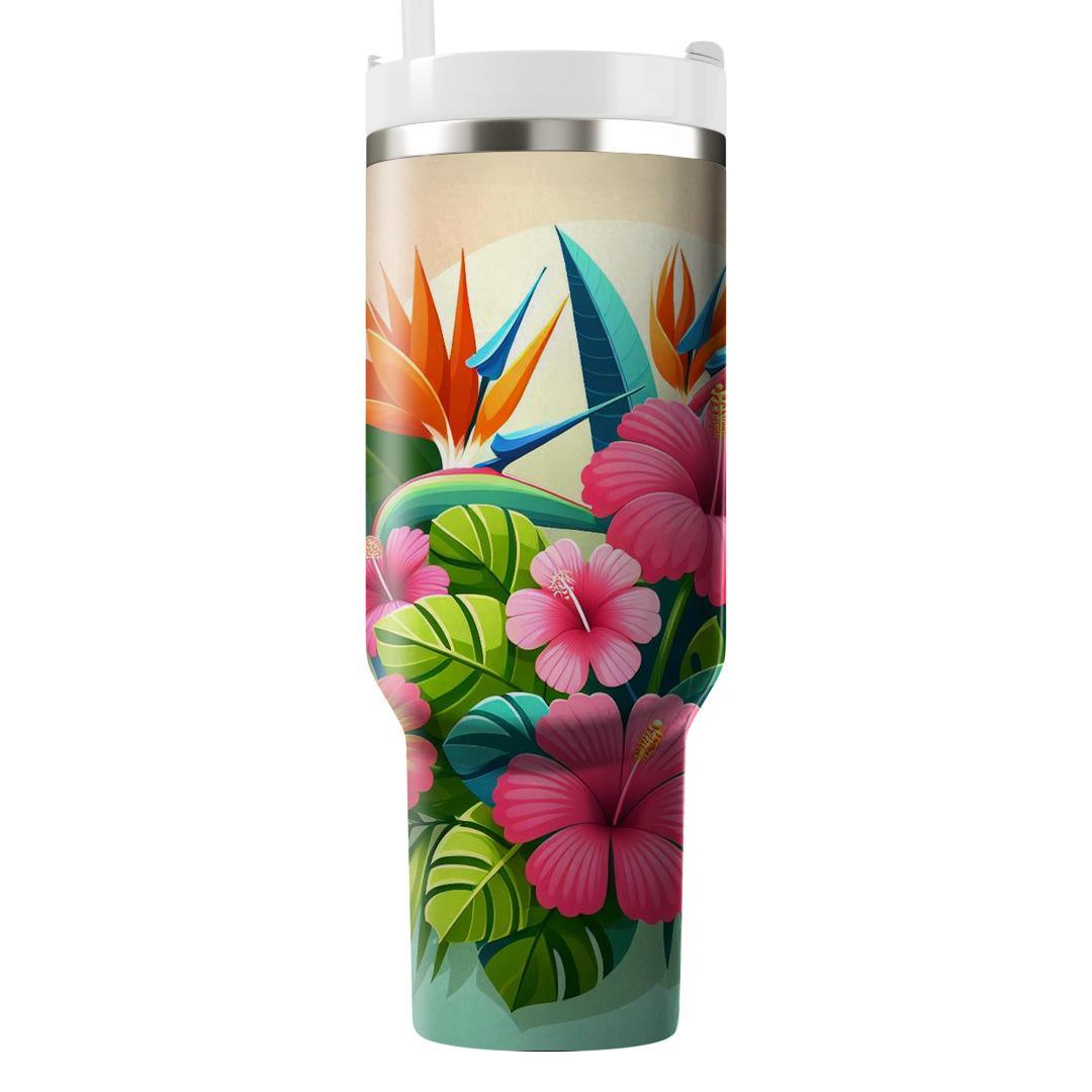 Tropical Blossom  Unique Tumblers