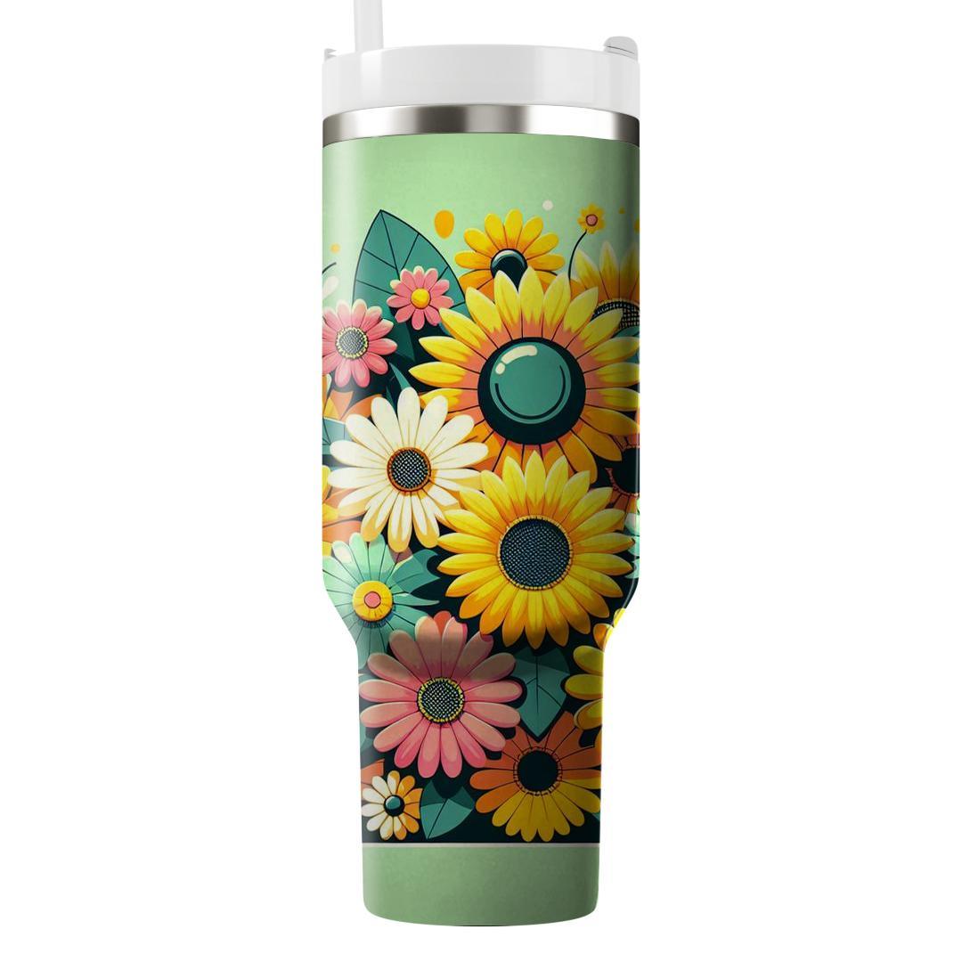 Sunny Garden Blooms  Insulated Tumblers